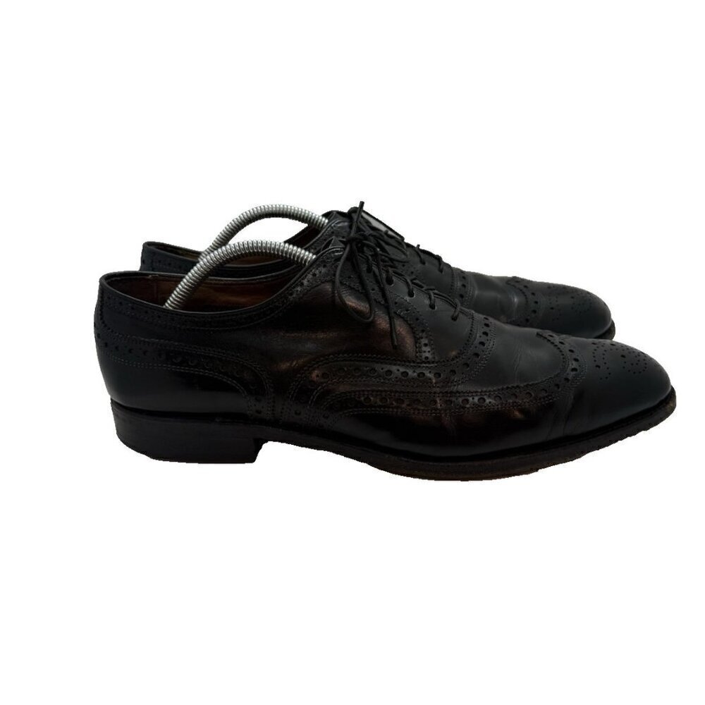 Allen Edmonds McAllister Wingtip Oxford Men's 10D Black Leather Dress Shoes 6215